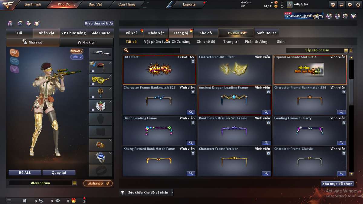 shop acc cf uy tin gia re